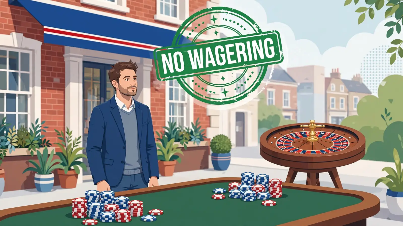 No Wagering Casino Bonuses in the UK: Terms Explained